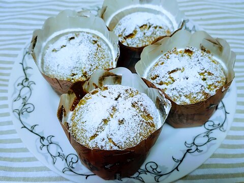 米粉でつくる抹茶とホワイトチョコのマフィン
